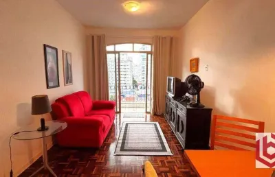 Apartamento com 1 dormitório à venda, 55 m² por r$ 450.000,00 - boqueirão - santos/sp