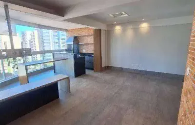 Apartamento com 2 dormitórios com varanda gourmet, prédio com área de lazer,  para alugar, 124 m² por r$ 6.300 + encargos/mês - boqueirão - santos/sp
