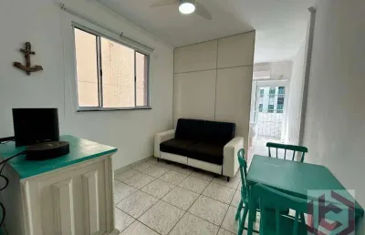 Apartamento com 1 dormitório para alugar, 50 m² por r$ 3.300 pacote/mês - gonzaga - santos/sp