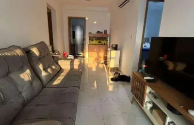 Apartamento com área de lazer com 2 dormitórios para alugar, 69 m² por r$ 5.500 pacote/mês - boqueirão - santos/sp