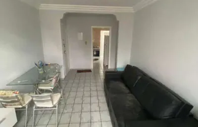 Apartamento mobiliado com 2 dormitórios para alugar, 75 m² por r$ 4.000 pacote/mês - boqueirão - santos/sp