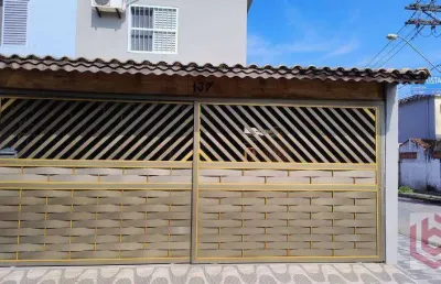 Casa com 2 dormitórios à venda por r$ 350.000,00 - mirim - praia grande/sp