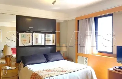 Flat transamérica bela cintra disponível para venda com 26m² e 01 vaga de garagem