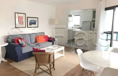 Apartamento com 1 suíte e 2 vagas de garagem no jardim paulista para locação.