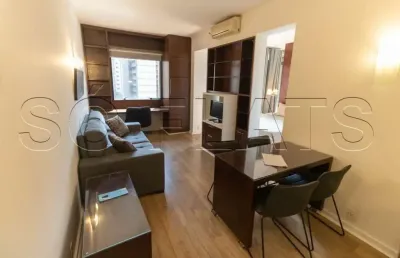 Flat staybridge 38m² 1 dormitório 1 vaga para locação para locação no itaim bibi.