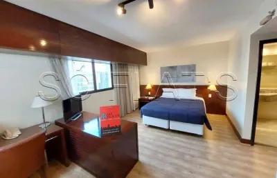 Flat disponível para locação no wyndham berrini, contendo 29m², 1 dormitório e 1 vaga de garagem.