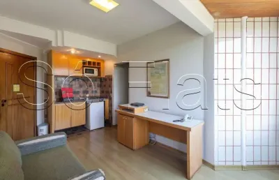 Flat morumbi 34m² 1 dormitório 1 vaga disponível para locação com entrada imediata.