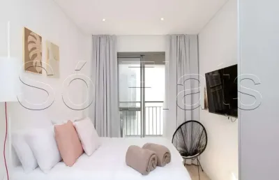 Lindo residencial think home república disponível para venda com 21m² e 1 dormitório