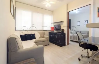 Excelente flat bem localizado no jardins disponível para locação com 1 dorm