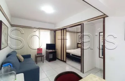 Flat le premier com 1 dormitório e 1 vaga disponível para locação no jardins