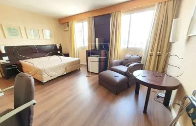 Apartamento mobiliado disponível para venda com 25m² e 01 vaga de garagem