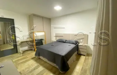 Flat no interative com 23m², 1 dormitório e 1 vaga disponível para locação no jardim paulista.