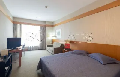 Flat wyndham nortel em santana disponível para locação com 27m², 1 dormitório e 1 vaga de garagem.