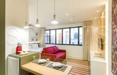 Flat transamerica jardins disponível para venda com 28m², 01 dorm e 01 vaga de garagem