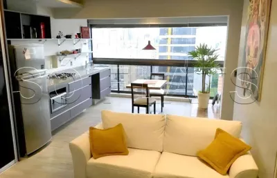 Na vila olímpia, flat com 02 dorms, excelente localização