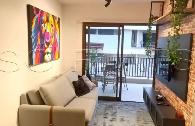 Flat disponível para locação na vila madalena contendo 69m², 2 dormitórios e 2 vagas.