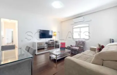 Apartamento mobiliado com 2 dorms e 1 vaga de garagem disponível para locação na região dos jardins