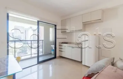 Flat no residencial vox vila olímpia disponível para locação com 35m² e 1 vaga de garagem.