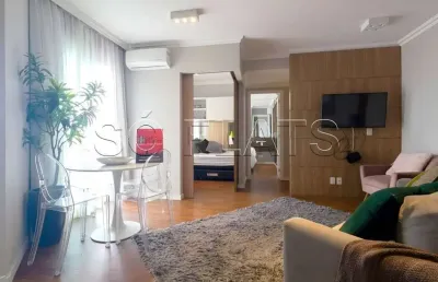 Lindo flat no estilo residence com serviços, 02 dorms nos jardins
