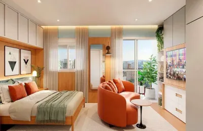 Studio viva benx casa do ator, apto disponível com 25m² e 01 dormitório