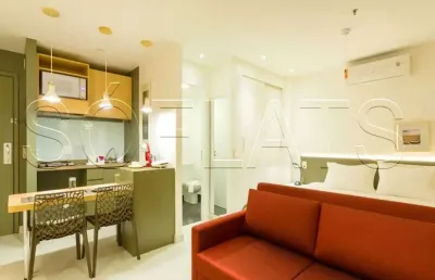 Flat transamerica jardins disponível para venda com 28m², 01 dorm e 01 vaga de garagem