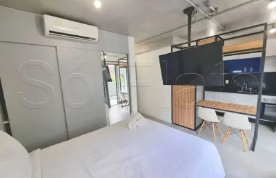 Lindo residencial diseno pinheiros disponível para locação com 32m², 1 dormitório e 1 vaga.