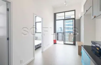 Flat disponível para locação em moema contendo 34m², 1 dormitório e 1 vaga de garagem.