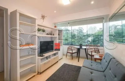 Apartamento totalmente mobiliado à venda com 01 dormitório 34m²