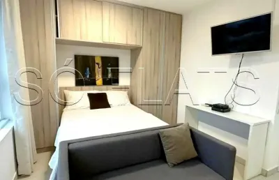 Flat disponível para locação com 42m², 1 dorm e 1 vaga próximo da av. santo amaro e faculdade fmu