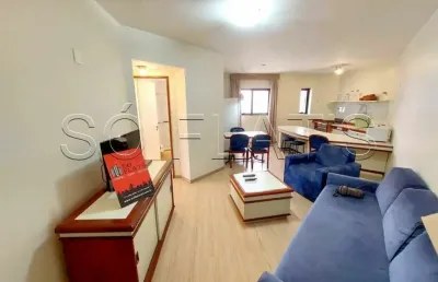 Apartamento com 45m² totalmente mobiliado à venda nos jardins.