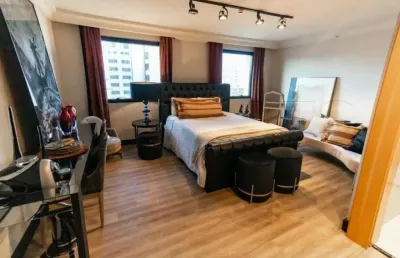 Flat com 1 quarto à venda na Rua Maranhão, 371, Pacaembu, São Paulo