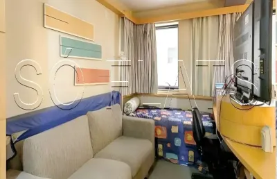 Flat transamérica jardins disponível para venda com 28m², 01 dorm e 01 vaga de garagem