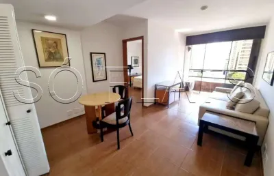 Apto no west side disponível para locação contendo 45m², 1 dormitório e 1 vaga de garagem.