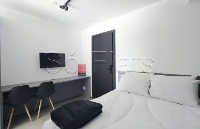 Studio disponível para locação no bairro de moema contendo 22m², 1 dormitório e 1 vaga de garagem.