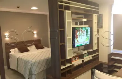 Flat transamérica international plaza disponível para venda com 26m² e 01 vaga de garagem