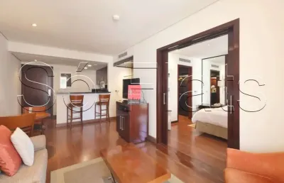 Flat no george v itaim com 60m², 1 dormitório e 1 vaga de garagem para locação no itaim bibi.
