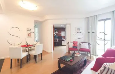 Flat disponível para locação de altíssimo padrão no itaim bibi com 67m², 3 dormitórios e 1 vaga.