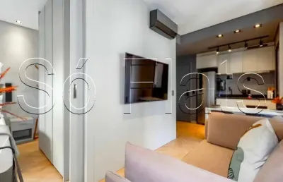 Apartamento à venda no itaim bibi com 49m² 1 dormitório e 1 vaga.