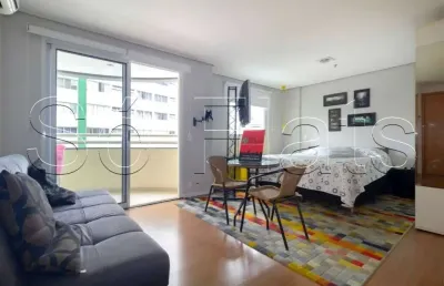 Flat no saint charbel com  37m², 1 dormitório e 1 vaga disponível locação no jardim paulista.