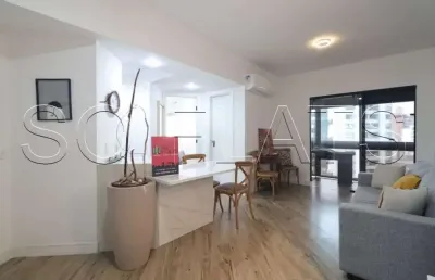 Flat disponível para locação totalmente mobiliado e próximo a av. santo amaro e a faculdade fmu.