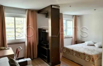 Apto no international plaza com 29m², 1 dormitório e 1 vaga, disponível para locação no jd paulista.