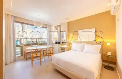 Residencial dsg itaim disponível para locação com 28m², 1 dormitório ao lado da av. santo amaro