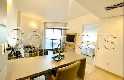 Apartamento em santos para locação com 47m², 01 dormitório e 01 vaga de garagem.
