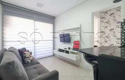 Apto no moema top life contendo 36m², 1 dormitório e 1 vaga, disponível para locação.