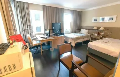 Apto disponível para locação no radisson berrini, contendo 29m², 1 dormitório e 1 vaga de garagem.