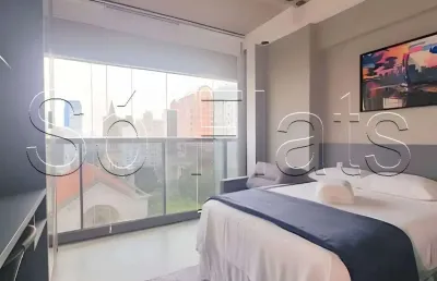 Apto no on lorena disponível para locação com 23m² e 1 dorm. localizado ao lado da av 9 de julho.