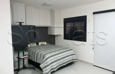 Studio disponível para locação no itaim bibi completamente equipado ao lado hospital são luiz.