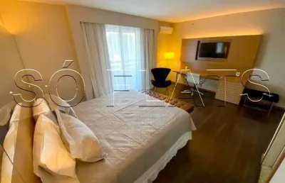 Flat de 32m² com 1 dormitório totamente mobiliado disponível á venda.