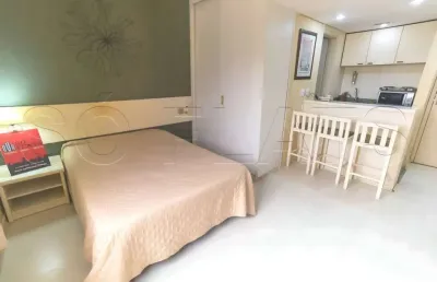 Flat com 1 quarto à venda na Avenida Ibijaú, 364, Moema, São Paulo