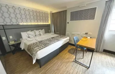 Flat transamérica international plaza disponível para venda com 26,02m² e 01 vaga de garagem